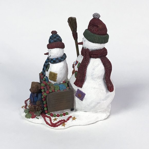 Lang and Wise Collectibles "Frosty Buttons" Figurine, 1999 First Edition #2, Vtg - Picture 6 of 12